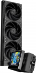 TR-Thermalright Stream Vision 360 Black vedelikprotsessorijahuti, 3,5-tolline IPS LCD-ekraan 680 x 480 resolutsiooniga, magnetiline, k&uuml;lm pea sisseehitatud ventilaatoriga, 360 mm jahuti, AM5, LGA1851/1700 jaoks