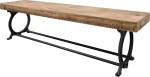 Massivmoebel24.de Pink Reclaimed Wood 200 x 40 x 45 Lakitud Industrial #32
