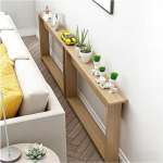 Moderner schmaler Sofatisch f&uuml;r Wohnzimmer, schmal, hinter der Couch, Eingangsbereich, Konsole, platzsparendes Altholz-Design (120 x 20 x 65 cm)