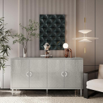 K&otilde;rvallaud, k&ouml;&ouml;gikapp, hoiukapp, buffet, funktsionaalne k&otilde;rge 4-ukseline, m&auml;nni jalad ja MDF plaat, elutuppa, magamistuppa, k&ouml;&ouml;ki, 152 x 40 x 82,5 cm (&scaron;ampanja)