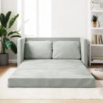 ZEYUAN P&otilde;randadiivan magamisfunktsiooniga, helehall, 122 x 204 x 55 cm, Samet, Lounge diivan, Diivanid ja diivanid, Relax diivan, Diivan elutuppa - 353957