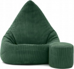 Laste kopsukott koos kopsuga 75 x 75 x 100 cm - Laste kopsukott koos t&auml;idisega - Magamistoa ja elutoa m&ouml;&ouml;bel - Cord Indoor Bean Bags - Lounge Chair - Bean Bag - Bean Bag