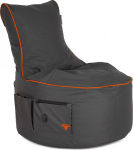 BuBiBag XXL kott, hiiglaslik kott, 90 x 75 x 80 cm, m&auml;ngutool t&auml;iskasvanutele ja lastele, pestav ja EPS t&auml;idisega, v&auml;rv (antratsiit - neoonoranž)