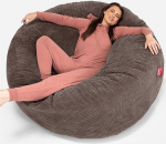 Lounge Pug, "Mega-Mammut" Diivanipadi XXL Diivanivoodi Pom-Pom Chocolate
