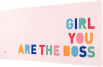 FISURA - XXL hiirematt. M&auml;nguhiirematt. Eriti suur hiirematt libisemiskindla padjaga. Lauamatt 80 x 35 cm. (Girl Boss)