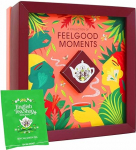 ETS tee kinkekarp Feelgood Moments | Premium tee kinkekomplekt 4 x 8 Ayurveda teesordiga | Teekomplekt s&uuml;nnip&auml;evaks, j&otilde;uludeks, lihav&otilde;teteks | Orgaaniline | 32 teepakendit | 32 teekotti