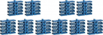 kwmobile 5er Set Organisationsblock f&uuml;r Netzwerkkabel - 5X Kabel Organizer inkl. Befestigungsschrauben - LAN Kabel Fixierung zum Ordnen stapelbar (Packung mit 2)
