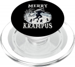 Krampus T | Schauriger Weihnachtsmann | Krampus Maske Bartl PopSockets PopGrip f&uuml;r MagSafe