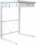 Hershii Air Fryer, riiulid, k&ouml;&ouml;gi organiseerija, riiulid, k&ouml;&ouml;giriiul kapile ja kapile (40 x 28 x 36 cm, valge) (valge, 47 x 28 x 36 cm koos sahtliga)