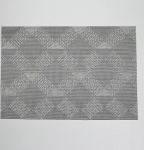 AMDXD komplekt 2 kohtade matid pestav looduslik ruut 70% PVC + 30% PET kohtade matid Boho ristk&uuml;likukujuline teemant mustriga kuumakindel lauaalused dekoratsioon Hall k&ouml;&ouml;k kodu restoran 45 x 30