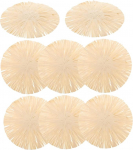 Pakett 8 Hawaiian Coasters, &uuml;mmargused tassi allapanijad jookide jaoks, laua kaunistamiseks ja kaitsmiseks, libisemisvastased, kuumakindlad Housewarming jaoks
