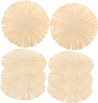Pack of 8 Coasters valmistatud Raffia Coasters kodumajapidamises Pot Coasters joomine Coasters imavate jookide jaoks Hawaiian Cups Coasters Drink Coasters Paper