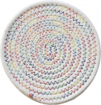 4 tk puuvillane kootud kuumakindel platsikatted, libisemiskindlad rannalauad koju, k&ouml;&ouml;ki, lauale, helehall, 30 cm (soe mitmev&auml;rviline 11)