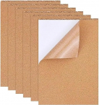 Cork Board Self Adhesive 8 Pack Self Adhesive Cork Boards 1mm paksus ristk&uuml;lik A4 isoleeriva korgi taustaplaadid Coasters Wall Decoration'ile