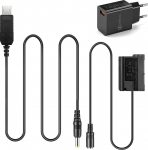 Raeisusp PRO USB kaabel + QC3.0 adapter + MB-D15 dummy aku EP-5B DC koppler Nikon Z5 Z6 Z7 V1 D850 D810 D810A D800E D750 D610 D600 D500 jaoks