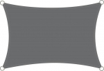 Ristk&uuml;likukujuline p&auml;ikesepurje, 3 x 5 m, HDPE UV kaitse, 5 x 3 m, p&auml;ikesekaitse, ilmastikukindel, hingav, r&otilde;dule, aeda, r&otilde;dule ja terrassile, koos paigaldusk&ouml;itega, antratsiit