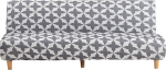 Futon diivanvoodi kate Armless - mittelibisev kokkupandav Stretch Print Futon diivanikatted ilma k&auml;edeta, diivanvoodi Slipcover Diivan Kaitsja sobib 2-3 istekohaga kokkupandav diivanvoodi (Prindi 2)