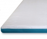 Komfortec Topper 90 x 200 cm - 7,5 cm k&otilde;rge, Visco Memory Foam madratsipealne 4 nurga kummiga Box Spring vooditele, pestav Aloe Vera kate.