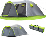 Campela Touristenzelt, Familienzelt, Tropical, f&uuml;r 3-4 Personen, wasserdicht 3000m, geklebte N&auml;hte, CA0013