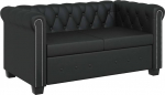 VidaXL 2- ja 3-kohaline Chesterfield diivan / diivan, kunstnahast kontorim&ouml;&ouml;bli komplekt