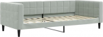 vidaXL p&auml;evavoodi, k&uuml;lalisvoodi, 2-in-1, diivanvoodi magamistuppa, elutuppa, diivanvoodi, kaasaegne disain, helehall, 90 x 200 cm, sametne