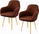 Sametist s&ouml;&ouml;gitoa tooli kate 8/2/4 komplekt koos k&auml;etoedega, kontoritooli kate seljatoe tooli kaitsekate tooli Stretch tooli katted k&auml;etoe tooli kate, pruun 2.2 t&uuml;kki