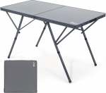 Portaal Camping Table Foldable 120 x 60 cm Extra Large Table Top Alumiiniumist reguleeritava k&otilde;rgusega kokkupandav laud 4-6 inimesele Camping Folding Folding Table Ideaalne piknikuks, aeda, r&otilde;dule, peole
