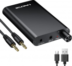 LiNKFOR HiFi Kopfh&ouml;rerverst&auml;rker Tragbar Audio Kopfh&ouml;rer verst&auml;rker HiFi Amplifier 3,5mm Ohrh&ouml;rerverst&auml;rker mit USB Ladekabel Unterst&uuml;tzt mit hoher Impedanz 16-300&Omega; f&uuml;r MP3 MP4 Players Handy Laptop