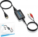 eSynic Professional 192KHz eARC ARC Audio Extractor ARC HDMI 3.5mm/RCA Audio Extractor, Support CEC funktsioon HDMI/3.5 kuni RCA kaabel HDTV juhtmega k&otilde;rvaklappide jaoks