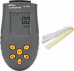 Tachometer HS2234, non-contact digital display speedometer, corrosion resistance and oxidation resistance, LED display with backlight and large measuring range (black).