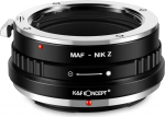 K&F Concept MAF-NIK Z Bayonet Adapter Lens Ring for Minolta SA AF MAF Lens to Nikon Z 7 and Nikon Z 6 Mirrorless Full Frame Camera