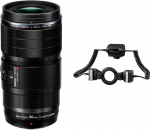 Olympus M.Zuiko Digital 90mm F3.5 Macro Pro Telephoto Macro Lens Compatible with Olympus Cameras + STF-8 Macro Flash for Mirrorless and SLR Cameras