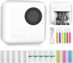 GuKKK Mini Printer, Mobile Photo Printer, Portable Mini Photo Printer, Wireless Photo Printer, Thermal Printer, Smartphone Bluetooth Printer, for Learning Aid, Learning Notes, Journal, Notes, Journal