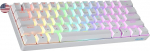 Geeky GK61 60% | Hot Swapable mehaaniline m&auml;nguklaviatuur | 61 klahvi mitmev&auml;rviline RGB LED taustvalgustus PC/Mac Gamerile | ANSI US American Layout (valge, mehaaniline kiirus h&otilde;bedane)