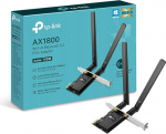 TP-Link AX1800 Wi-Fi 6 Dual Antennas High Gain Bluetooth 5.2 PCIe adapter, Dual Band, Low Profile Mount, MU-MIMO, Low Latency Games, toetab Windows 10/11, High Security WPA3 (Archer).