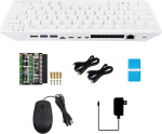 Waveshare Pi 500 Basic Kit, Pi kujundatud klaviatuuriks, WiFi/BT tugi, kaks 4K v&auml;ljundit, koos Raspberry Pi 500, GPIO adapteri plaat, HDMI kuni Micro HDMI kaabel, 27W Type-C toiteallikas, jne.