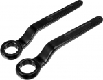 QUARKZMAN Offset Ring Spanners 38 mm 32 mm Made of High-Quality Carbon Steel Pack of 2