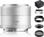 TTARTISAN AF 35mm F1.8 Mark II Silver for Z-mount, APS-C objektiiv kultuurmaastiku autofookusega objektiivid Nikon Z-mount'ile (Z, h&otilde;bedane)