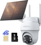 COOAU 4G LTE valvekaamera v&auml;ljas aku SIM-kaardiga + 64GB kaardim&auml;lu + p&auml;ikesepaneel, kaamera j&auml;lgimine LTE, 2K traadita p&auml;ikesekaamera v&auml;ljas v&auml;rvilise &ouml;&ouml;n&auml;gemisega, PIR inimene