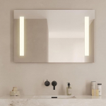 Loevschall Godhavn vannitoa peegel koos valgustusega, 100 x 65 cm, LED vannitoa peegel esi- ja taustavalgustusega, valguskvaliteet CRI 95 naturaalsete v&auml;rvide jaoks, IP44 pritsmekindel