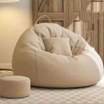 GWFBLID Bean Bag koos seljatoega Bean Bag koos tugitooliga Bean Bag Lounge diivan koos k&auml;epidemega lamamistooli v&otilde;i p&otilde;randapadja EPS helmedega t&auml;itmine Cuddly ja Cosy Lounger Bean Bags for Living Room