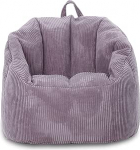 Ecopuf Simone Corduroy Bean Bag koos jalatoe ja k&auml;epidemega | Pol&uuml;st&uuml;reeni t&auml;idisega Bean Bag tool | Bean Bag diivan l&otilde;&otilde;gastumiseks, m&auml;ngimiseks, lugemiseks | Bean Bagid t&auml;iskasvanutele ja lastele | Bean Bagid t&auml;iskasvanutele ja lastele