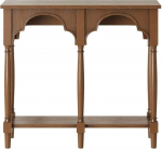 Konsolentisch, 2-stufiger schmaler Konsolentisch aus Holz, Regaltisch for den Flur Flurtisch