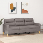 3-kohaline diivan Diivan Lounge diivan Relax diivan K&uuml;lalissohva Polsterdatud diivan Elutoa diivan L&otilde;&otilde;gastav diivan magamistuppa K&uuml;lalistetuba Taupe 180 cm kangas