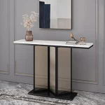 Konsoollaud, sissep&auml;&auml;sulaua, kitsas diivanilaud elutuppa, konsool-kohvikukapp metallraamiga, sissep&auml;&auml;sulaua diivanile, fuajeesse, koridori, elutuppa (must, 100cm)