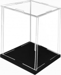 Akr&uuml;&uuml;list vitriinkapp Nukudeks m&otilde;eldud ristk&uuml;likukujuline akr&uuml;&uuml;list vitriinkapp, l&auml;bipaistev tolmukindel vitriinkapp 30/35/40/45/50/55/60/65/70 cm, Premium plastist vitriinkapp uksega (suurus: 65 x 25