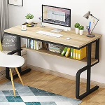 Moderner Computertisch f&uuml;r Heimb&uuml;ro, lihtsam t&ouml;&ouml;koht, Arbeitszimmer, Schreibtisch zum Schreiben, Gaming und B&uuml;ro im Schlafzimmer und Wohnzimmer - stilvoll und funktional