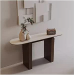Eingangstisch, Moderner Konsolentisch aus Metall for Eingangsbereich, Wohnzimmer und Fernseher Konsolentisch