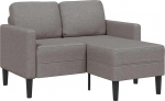 L-f&ouml;rmiges 2-Sitzer-Sofa mit Chaiselongue - Taupe, pol&uuml;ester, max. 110 kg pro istme Model4107064