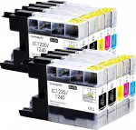 Cartridgeify 10 LC 1220 1240 tr&uuml;kikassettide pakett, mis &uuml;hildub Brother LC1220 LC1240 tindikassettide Multipackiga DCP-J525W J725DW J925DW, MFC-J430W J5910DW J625DW J6510DW J6710DW J6910DW jaoks.